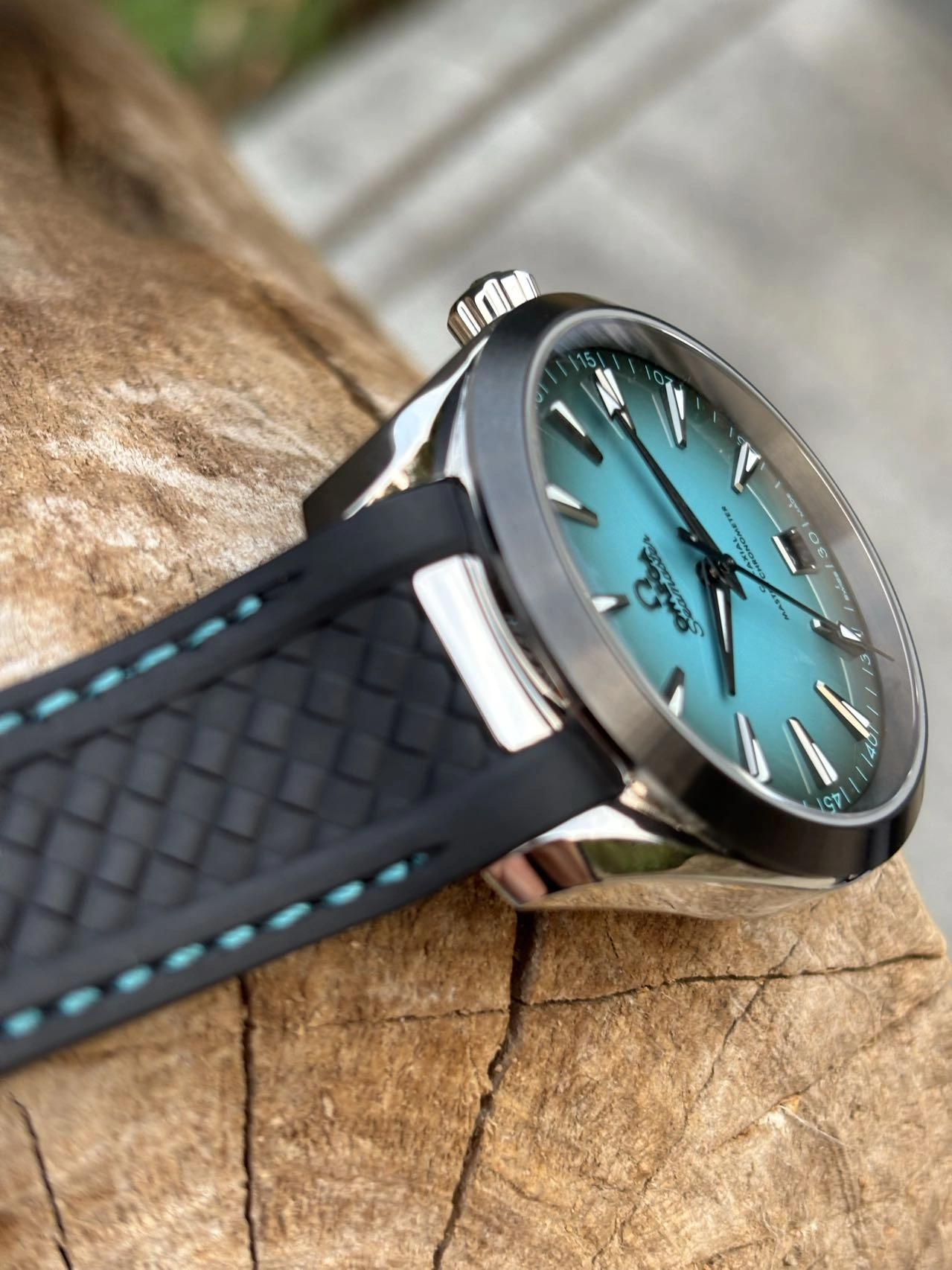 Packable CBD Factory Omega Seamaster Aqua Terra 150M 41mm Gradient Turquoise Dial Ceramic Bezel (220.32.41.21.03.001) 1:1 Super Clone – DD8900 Movement 265